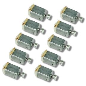10 pcs Mini Vibration DC Motor Using 1.5V-3V | STEM Vibrating Experiment | 130 Hobby Size for Bristle Bot Brush Bot Wobble Bot (Vibration Type)