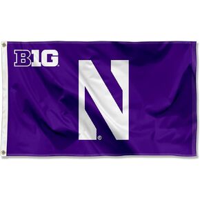 College Flags & Banners Co. Northwestern Wildcats Big 10 Flag