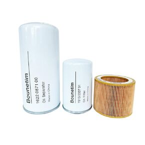 2901091900 Filter Kit (1622087100 Oil Separator 1513033701 Oil Filter 1613900100 Ailr Filter) Compatible for Screw Air Compressor, Replacement Filtration Parts for 2901-0919-00 GX7 GX11 GA7 GA11