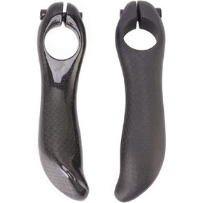1 Pair Bike Auxiliary Handle, Ends, Carbon Fiber Bike End Handle for Handle