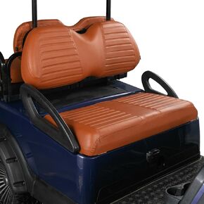 NOKINS Golf Cart Seat Covers Kit,Fit Club Car Precedent/DS & EZGO TXT/RXV & Yamaha Drive/Drive2 OEM Seat Cover,No Stapler,Marine Grade Vinyl