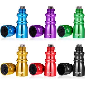 Blosssound 6 Pcs Pool Cue Tip Shaper 3 in 1 Snooker Pool Cue Tip Tool Billiards Accessories and Equipment, Scuffer, Tapper and Aerator Practical Gifts Cue Sticks Accessories for Family Friends