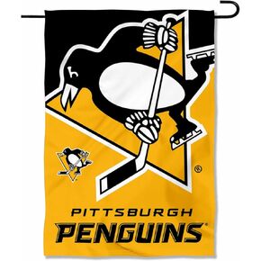 WinCraft Penguins Double Sided Garden Banner Flag