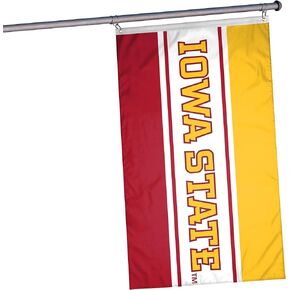 FOCO NCAA Iowa State Cyclones Unisex Double Sided 3' x 5' Team Logo Horizontal Flag, Horizontal 3' x 5', One Size