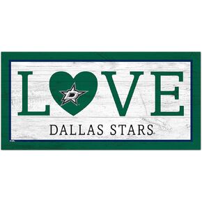 Fan Creations NHL Dallas Stars Unisex Dallas Stars Love Sign, Team Color, 6 x 12
