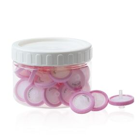 30 Pack PTFE Syringe Filters, Lab Filters Hydrophilic 0.22um Pore Size, 25mm Diameter Filtration