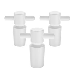 stonylab PTFE Stoppers with Handle, 3-Pack Sizes 14# Lab Standard Mouth Flask Bottle Sealant for Chemical Storage