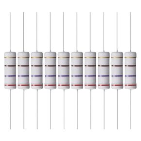 YOKIVE 10 Pcs Metal Oxide Film Resistors, Axis Lead Resistor, Keep Normal Circuit Operation, Great for Electric Power Equipment (Grey, 5W, 470 Ohm)