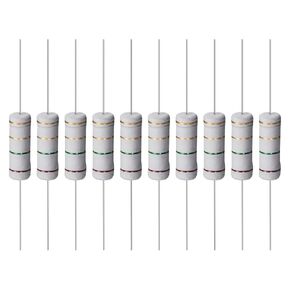 YOKIVE 10 Pcs Metal Oxide Film Resistors, Axis Lead Resistor, Keep Normal Circuit Operation, Great for Electric Power Equipment (Grey, 5W, 470 Ohm)