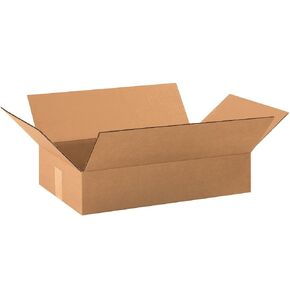 TOP PACK SUPPLY 19 × 12 × 4 صناديق من الورق المقوى المموج، مسطحة 19 بوصة طول × 12 بوصة عرض × 4 بوصة ارتفاع، حزمة من 25 | الشحن، التعبئة والتغليف، النقل، صندوق تخزين للمنزل أو العمل، صناديق كبيرة بالجملة قوية
