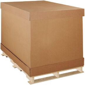 Aviditi Corrugated Cardboard Bulk Cargo Moving Boxes, Large, 58" L x 41" W x 45" H, Brown/Kraft, Ideal for Packing and Moving Household Items (Pack of 1)
