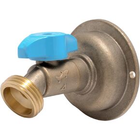 SharkBite 1/2 x 3/4 Inch MHT 45 Degree Hose Bibb, Quarter Turn, Push To Connect Brass Plumbing Fitting, PEX Pipe, Copper, CPVC, PE-RT, HDPE, 24630LF