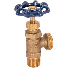 Eastman Heavy-Pattern Boiler Drain with MHT Outlet, 1/2 Inch MIP Connection, Brass Plumbing Fitting with Stuffing Box, 48620