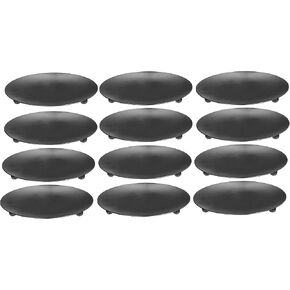 Set of 12 Black Iron 4" Decorative Pillar Candle Plate Holder Stand for Tealight and Small Candles Round