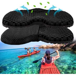 LeongLzt Thick Anti-Slip Kayak Seat Cushion, Boat Canoe Non-Slip Waterproof Kayak Gel Cushion Seat Pad