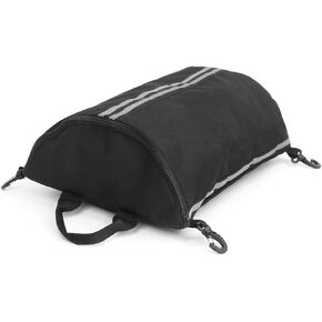 LIXADA Kayak Deck Bag SUP Deck Zipperd Pouch with Swivel Snaphooks Kayak Dry Bag Deck Bag for SUPs and Kayaks, Black