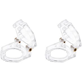 Protective Cover Waterproof Button Shell, [for Push Button Switch] - 22mm / Clear / 2 Pcs