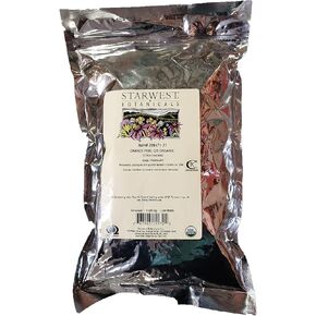Orange Peel Powder Organic - Citrus sinensis, 1 lb,(Starwest Botanicals)