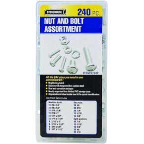 Storehouse 67532 240 Piece Nut and Bolt Assortment
