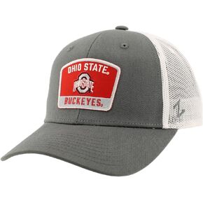 ZHATS Standard NCAA Officially Licensed Snapback Hat Big Rig Patch Smoke White Switchback, Grey, One Size