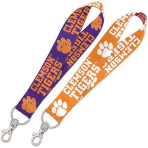 WinCraft NCAA Clemson University Tigers Key Strap with 6 Inch Loop and Swivel Lobster Clasp