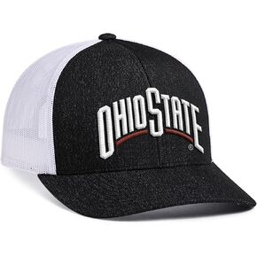 Pacific Headwear Standard NCAA Men's Heather Trucker Snapback Cap-Officially Licensed Collegiate Hat for Sports Fans