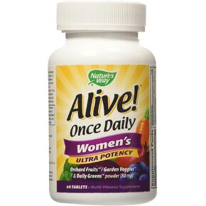 Nature's Way Alive Once Daily Women's Multi Ultra Potency, 60 Count