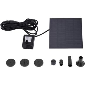Superior Pump 1.2W Miniature BrushLess Aquarium Fountain Pond Solar Thermoplastic Submersible Water Pump with Tethered Float Switch