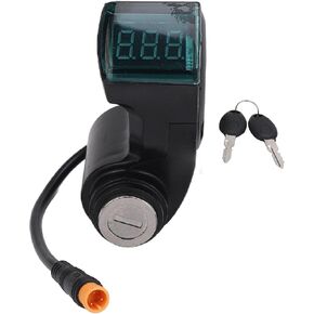 Alomejor Electric Scooter Handle Switch Lock with Display Screen Replacement with 2 Keys Excellent ABS for M5 Electric Scooters