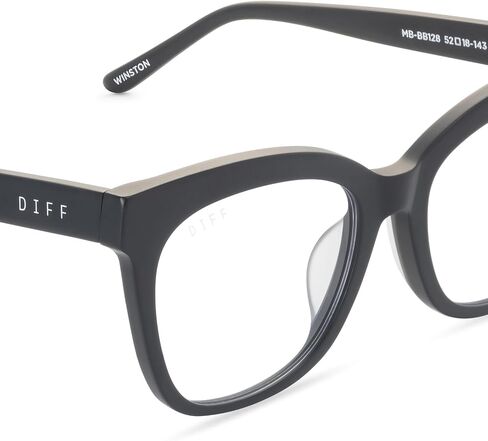 DIFF Eyewear Winston Designer Square Computer Blue Light Blocking Glasses for Men and Women in Saudi Arabia