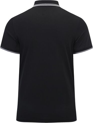 Men's Casual Polo Shirts Short Sleeve Knit Slim Fit Solid Color Shirt Top in Saudi Arabia