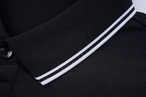 Men's Casual Polo Shirts Short Sleeve Knit Slim Fit Solid Color Shirt Top in Saudi Arabia