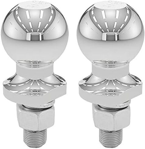 CURT 40003 Chrome Trailer Hitch Ball, 3,500 lbs, 2-Inch Diameter, 3/4 x 1-3/4-Inch Shank , Universal Fit in Kuwait