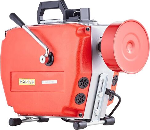 VEVOR 120FT x 7/8 Inch Drain Cleaner Machine, 420W Electric Sewer Snake Auger Manual Feed - with 6 Cutters, 2 Steel Cables (120' x 7/8" and 18' x 3/8") & CW/CCW Control for 1.9" to 6" Pipes in Saudi Arabia