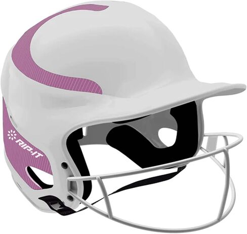 خوذة RIP-IT Vision Classic Pinstripe Junior مع قناع أبيض/وردي X/S in Kuwait