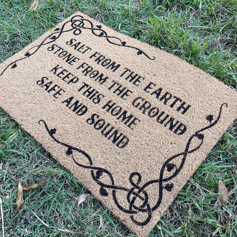 Door Mat Witches Front Door Mat - Witchy Decor - Protection Spell - Witchy Doormat - Pagan Decor - Magic Decore - Pagan Mat outdoor doormat 24x16 in in Saudi Arabia