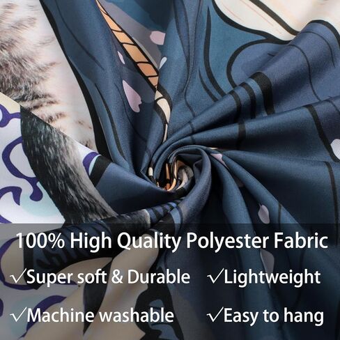 نسيج SparkLia المضحك للقطط، حوت ركوب القطط في المحيط الياباني أمواج كاناغاوا، مفروشات معلقة على الحائط لغرفة النوم، وغرفة المعيشة - 51 بوصة × 59 بوصة in Kuwait