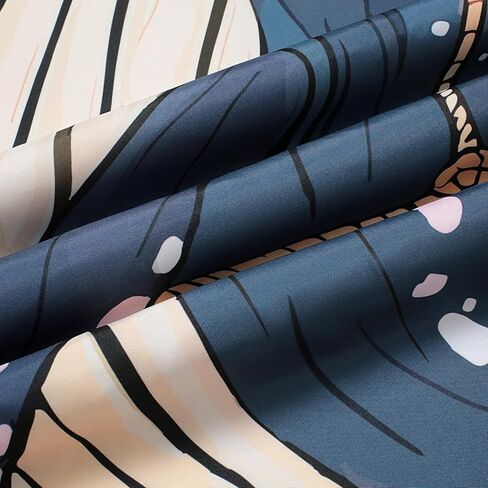 نسيج SparkLia المضحك للقطط، حوت ركوب القطط في المحيط الياباني أمواج كاناغاوا، مفروشات معلقة على الحائط لغرفة النوم، وغرفة المعيشة - 51 بوصة × 59 بوصة in Kuwait