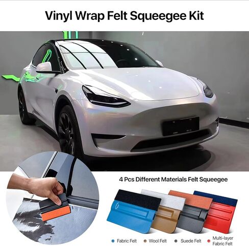 أدوات تغليف الفينيل ومجموعة تظليل النوافذ من REEVAA®، أدوات احترافية مكونة من 32 قطعة، طقم ممسحة تظليل الزجاج الأمامي والسيارة، طقم ممسحة مغناطيسية صغيرة، طقم ممسحة الزوايا، طقم تلوين لتثبيت الأفلام in Kuwait