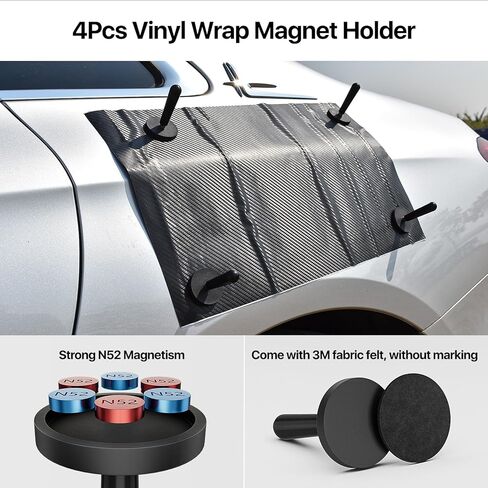 أدوات تغليف الفينيل ومجموعة تظليل النوافذ من REEVAA®، أدوات احترافية مكونة من 32 قطعة، طقم ممسحة تظليل الزجاج الأمامي والسيارة، طقم ممسحة مغناطيسية صغيرة، طقم ممسحة الزوايا، طقم تلوين لتثبيت الأفلام in Kuwait