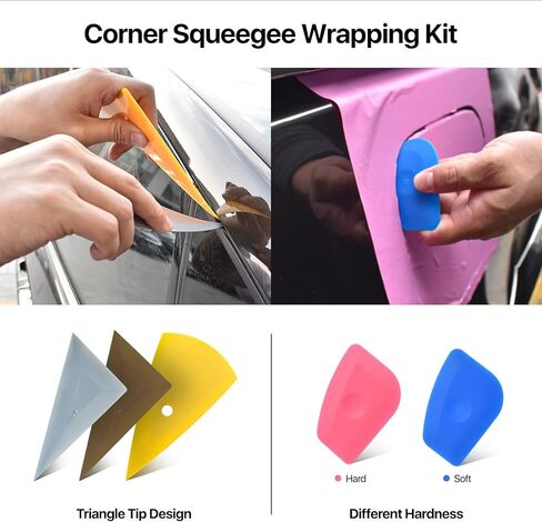 أدوات تغليف الفينيل ومجموعة تظليل النوافذ من REEVAA®، أدوات احترافية مكونة من 32 قطعة، طقم ممسحة تظليل الزجاج الأمامي والسيارة، طقم ممسحة مغناطيسية صغيرة، طقم ممسحة الزوايا، طقم تلوين لتثبيت الأفلام in Kuwait