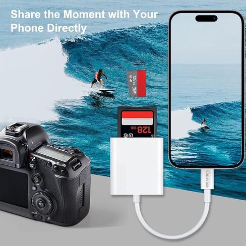 USB C SD Memory Card Reader, Type C Camera Adapter Trail Viewer for iPhone15/ iPad MacBook/Air/Pro iMac/Samsung Galaxy Android in Saudi Arabia