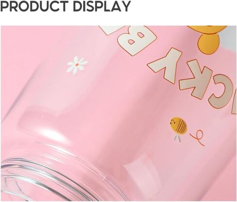 مينيسو ديزني ويني ذا بوه زجاجة مياه بلاستيكية باردة مع مقبض 600 مل قارورة مانعة للتسرب قابلة لإعادة الاستخدام للبنين والبنات in Kuwait