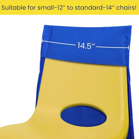 Godery Chairback Buddy Pocket Chart,Storage Canvas Seatback Stuff Storage Pocket - Home, Classroom, Group Team Organizers for Child (Red) in Saudi Arabia