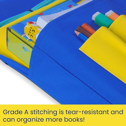Godery Chairback Buddy Pocket Chart,Storage Canvas Seatback Stuff Storage Pocket - Home, Classroom, Group Team Organizers for Child (Red) in Saudi Arabia