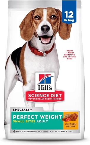 Hill's Science Diet Adult Perfect Weight Small Bites Dry Dog Food, Chicken Recipe, 25 lb. Bag in Kuwait