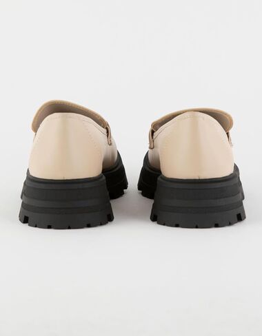 حذاء MIA النسائي Gabina Lug Sole Loafers كاجوال - أسود in Saudi Arabia