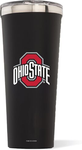 NCAA Corkcicle Classic Triple Insulated Tumbler, 24 oz – Stainless Steel Travel Tumbler Keeps Beverages Cold 9+hr with Primary Logo (Ohio State Buckeyes) in Saudi Arabia