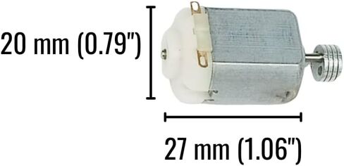 10 pcs Mini Vibration DC Motor Using 1.5V-3V | STEM Vibrating Experiment | 130 Hobby Size for Bristle Bot Brush Bot Wobble Bot (Vibration Type) in Saudi Arabia