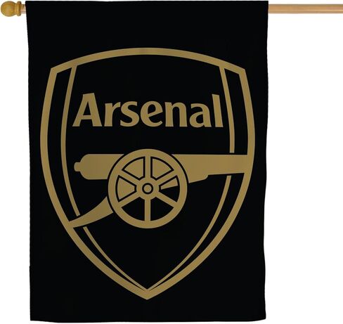 شعار Desert Cactus Arsenal FC ذو وجهين 3 طبقات لكرة القدم، لافتات علم المدفعية 100% بوليستر أعلام داخلية وخارجية (علم المنزل B) in Saudi Arabia